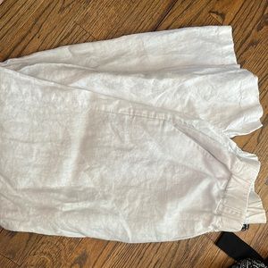 White linen pants